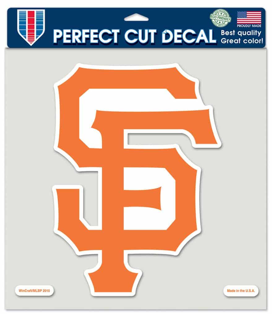 San Francisco Giants Die-Cut Decal - 8"x8" Color