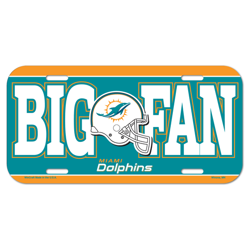 Miami Dolphins License Plate