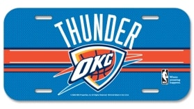 Oklahoma City Thunder License Plate