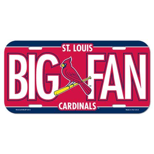 St. Louis Cardinals License Plate - Detroit Game Gear