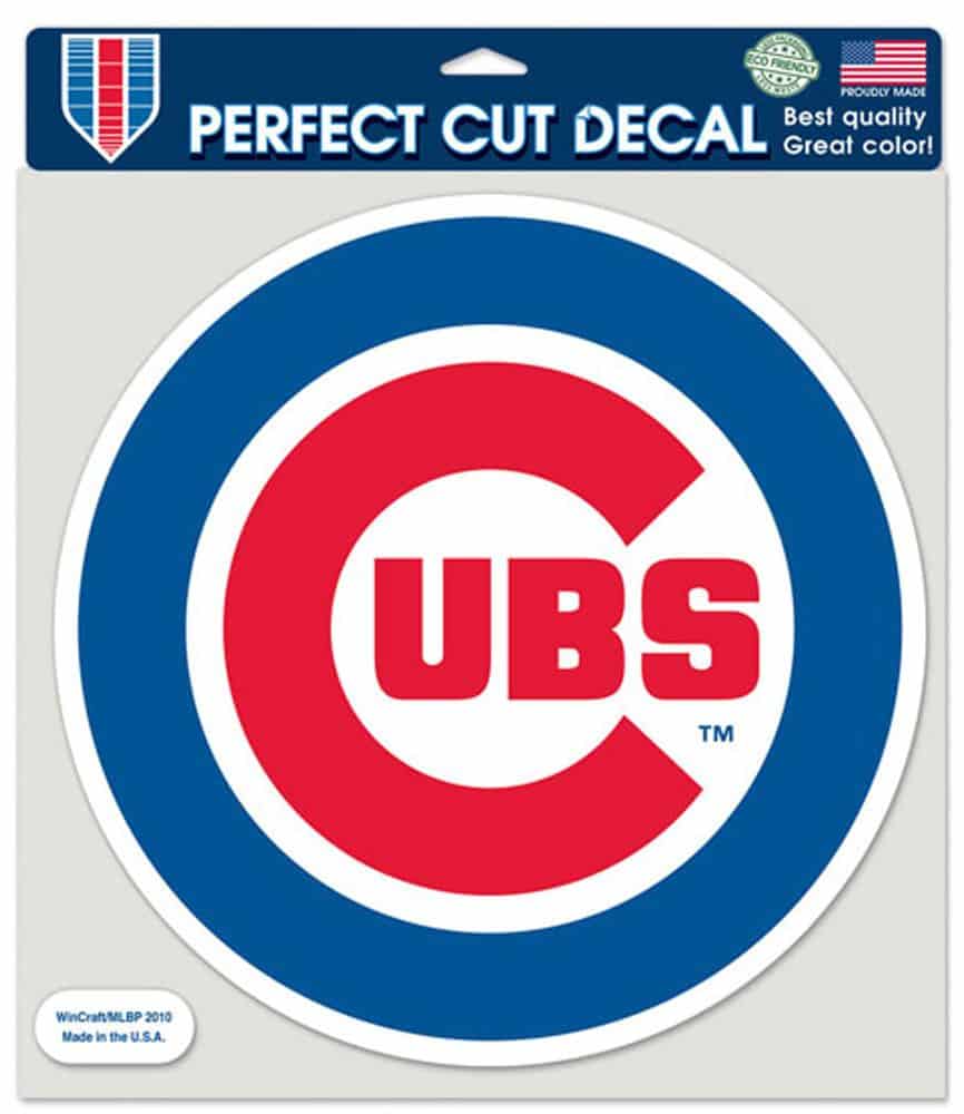 Chicago Cubs Die-Cut Decal - 8"x8" Color Round