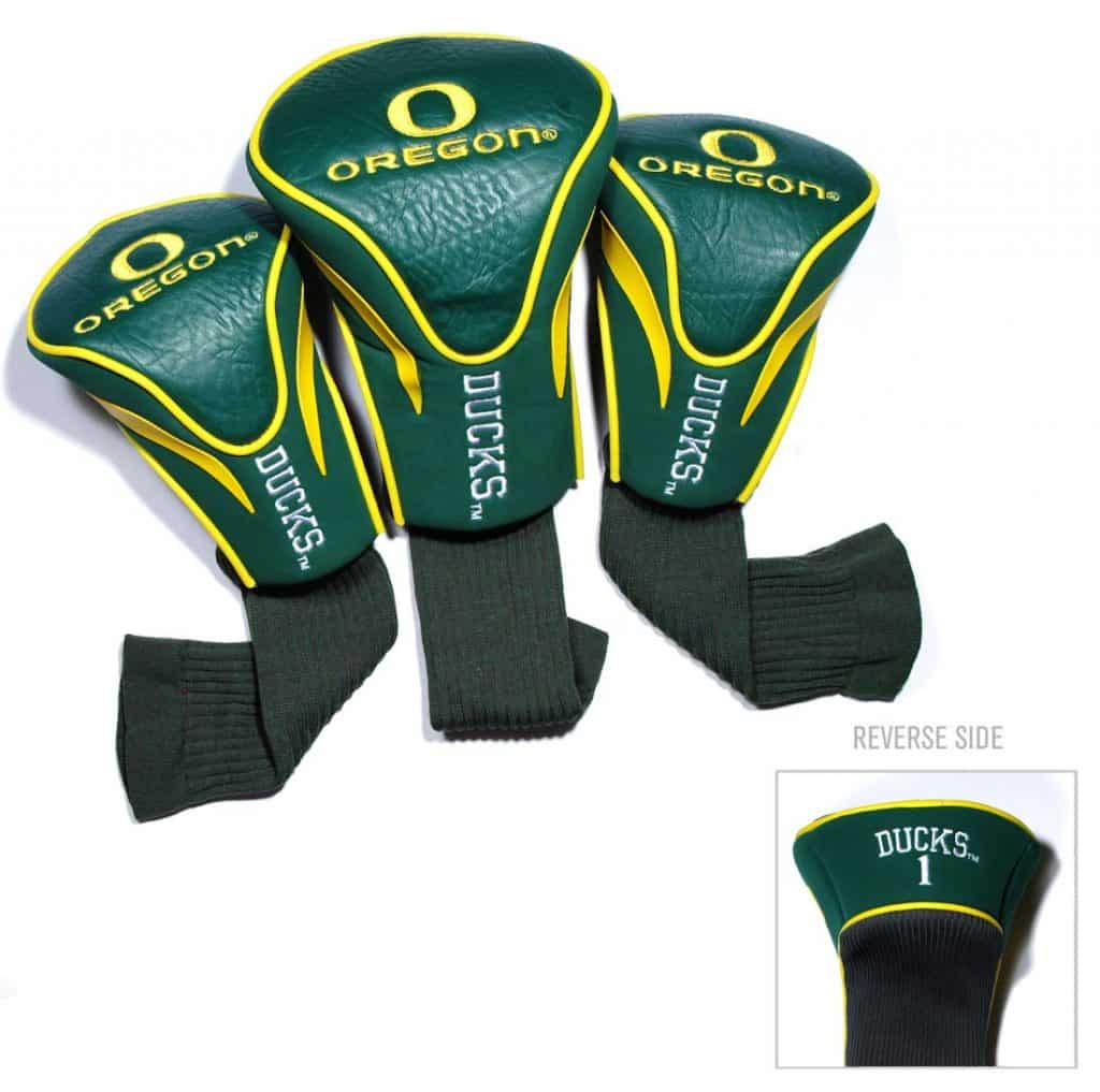 Oregon Ducks Golf Club 3 Piece Contour Headcover Set Detroit Game Gear
