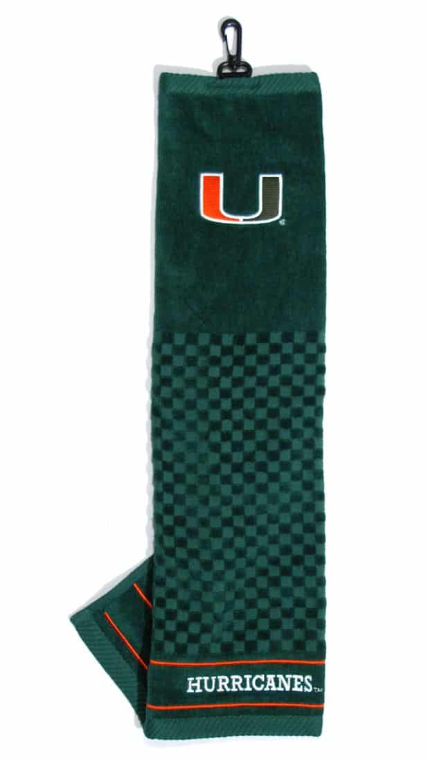 Miami Hurricanes 16"x22" Embroidered Golf Towel Detroit Game Gear