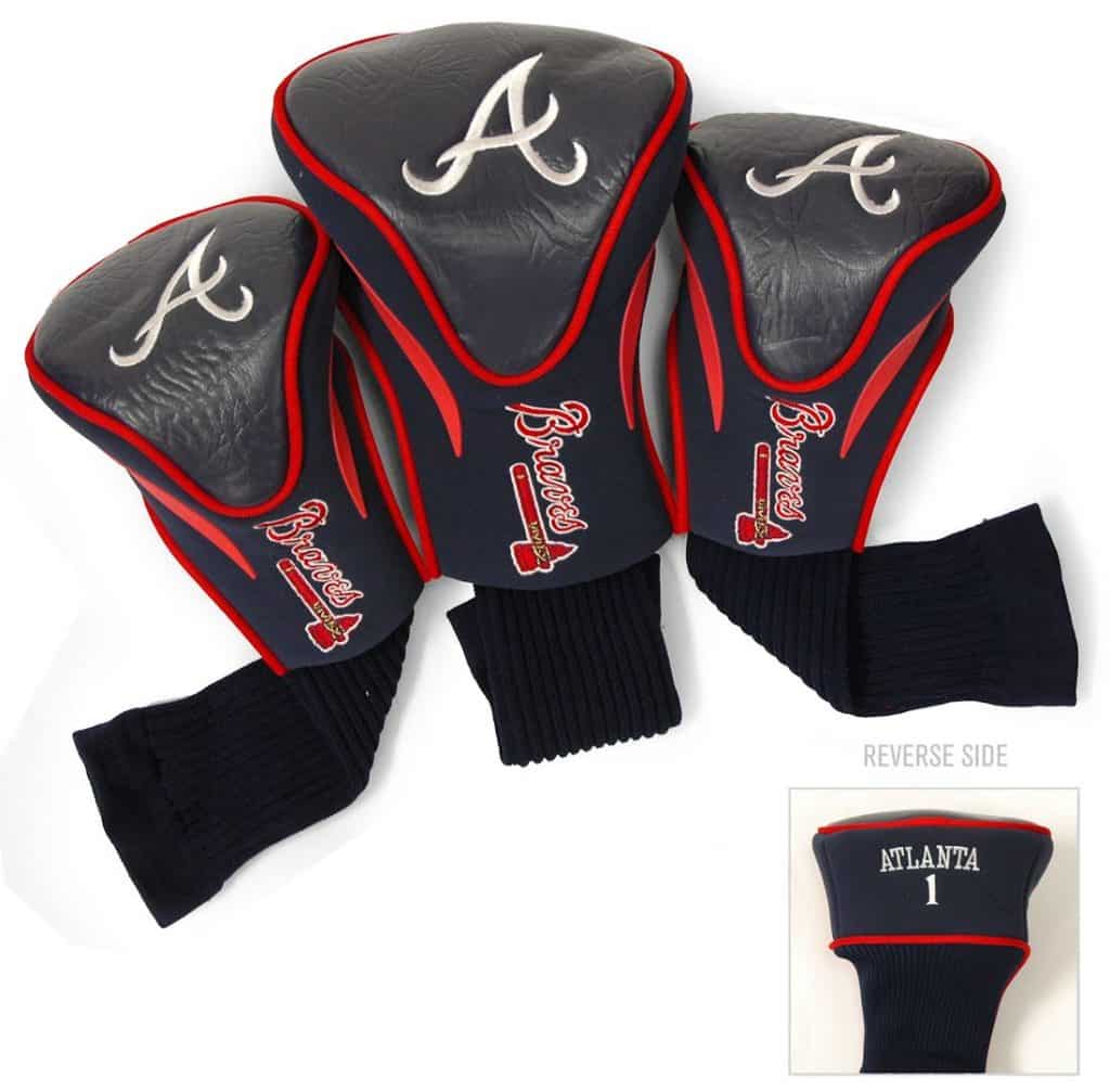 Atlanta Braves Golf Club 3 Piece Contour Headcover Set Detroit Game Gear