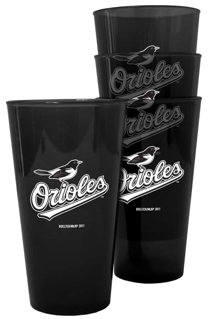 Baltimore Orioles Plastic Pint Glass Set - Detroit Game Gear