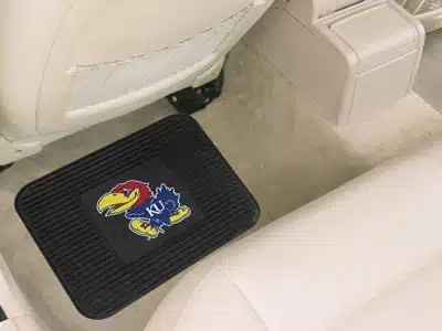 Kansas Jayhawks Heavy Duty Vinyl Rear Seat Car Utility Mat