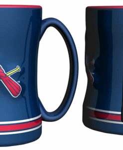 St. Louis Cardinals Coffee Mug - 14oz Sculpted, Blue