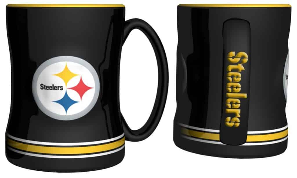 Pittsburgh Steelers Coffee Mug - 14oz Sculpted, Black