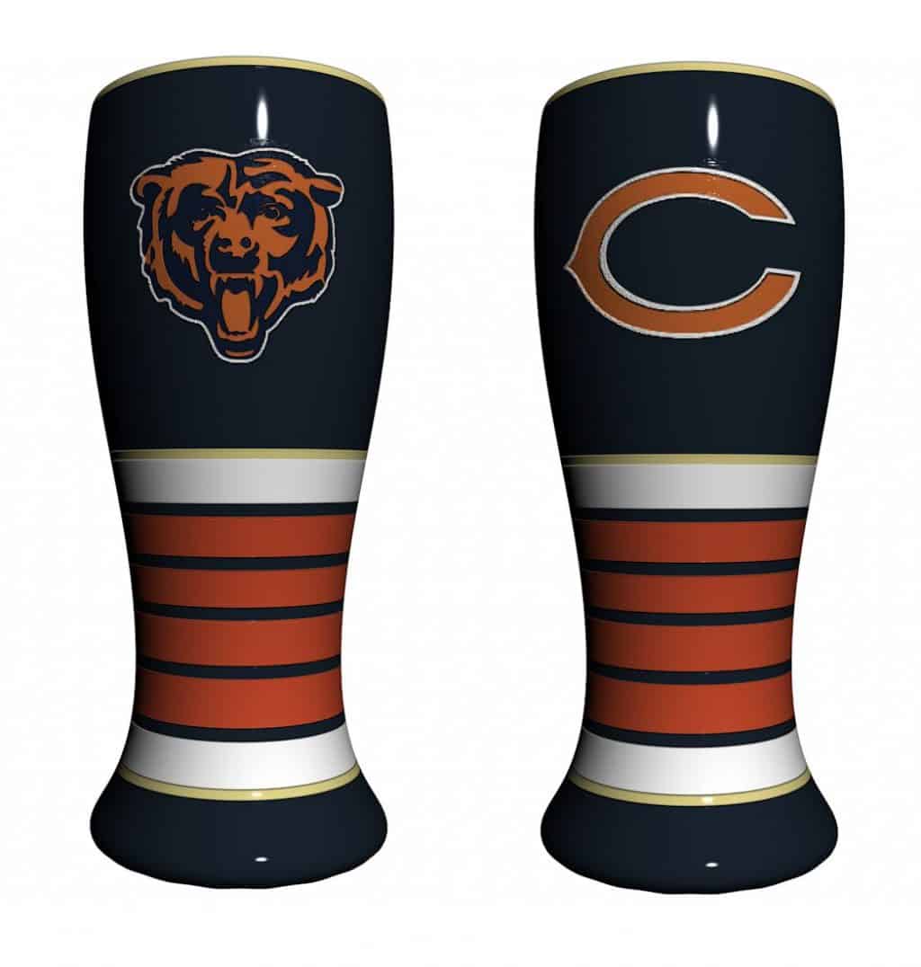 Chicago Bears Artisan Pilsner Glass Detroit Game Gear