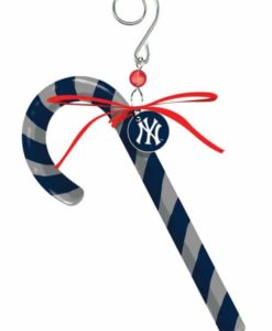 New York Yankees Clay Dough Candy Cane Ornament