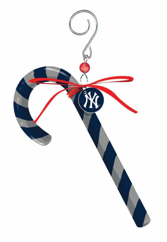 New York Yankees Clay Dough Candy Cane Ornament