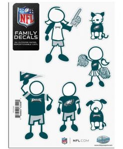 Philadelphia Eagles 5"x7" Family Car Decal Sheet