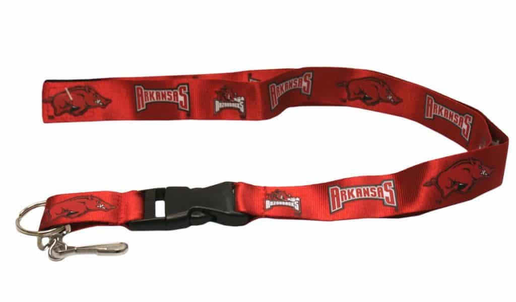 Arkansas Razorbacks Breakaway Lanyard with Key Ring