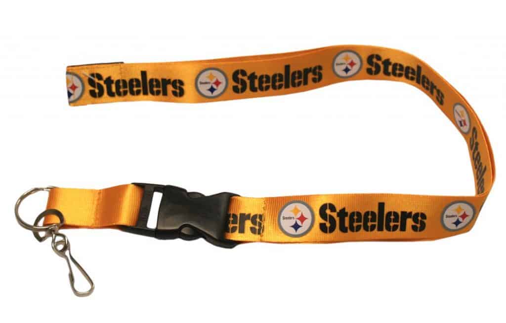 Pittsburgh Steelers Breakaway Lanyard with Key Ring - Yellow