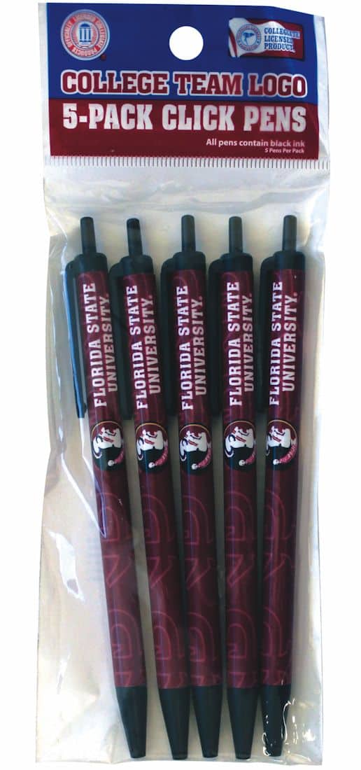 Florida State Seminoles Click Pens - 5 Pack