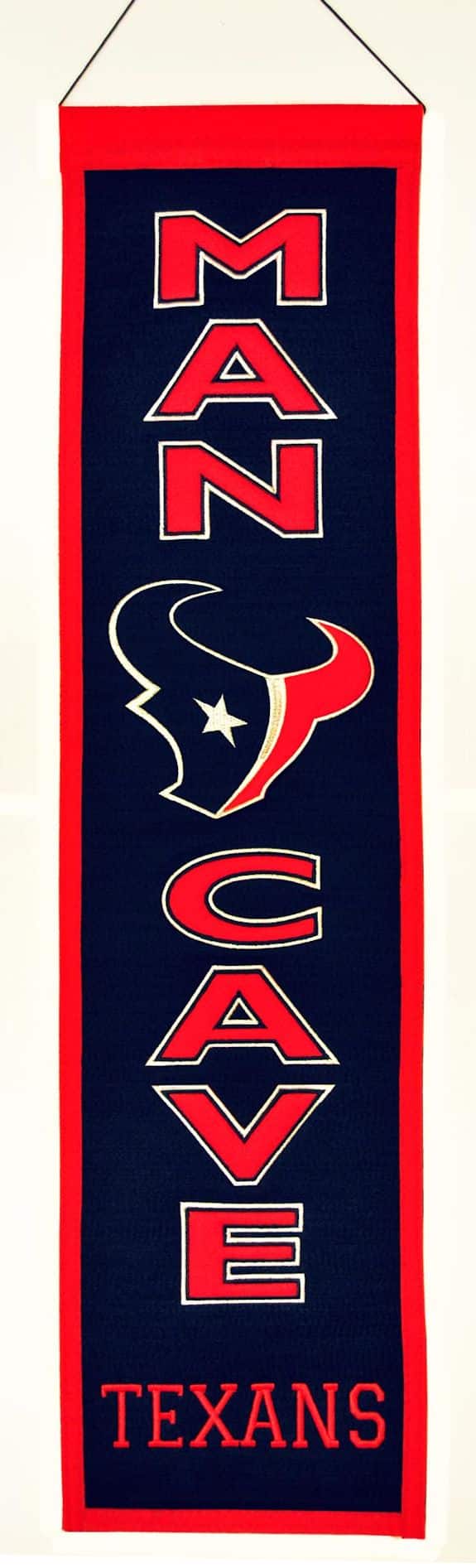 Houston Texans Wool Man Cave Banner