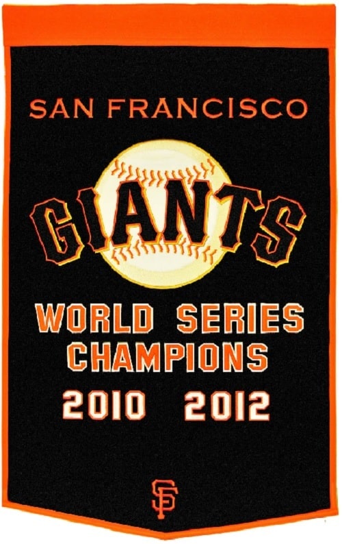 San Francisco Giants 24"x36" Wool Dynasty Banner