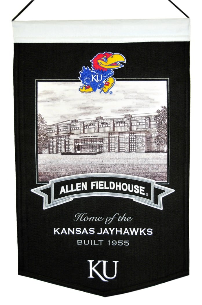 Kansas Jayhawks Wool Stadium Banner - Allen Fieldhouse