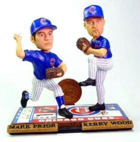 Chicago Cubs Wood & Prior Alternate Forever Collectibles Bobble Mates