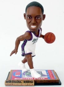 Milwaukee Bucks Michael Redd Ticket Base Forever Collectibles Bobble Head