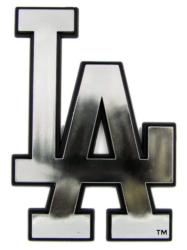 Los Angeles Dodgers Silver Auto Emblem