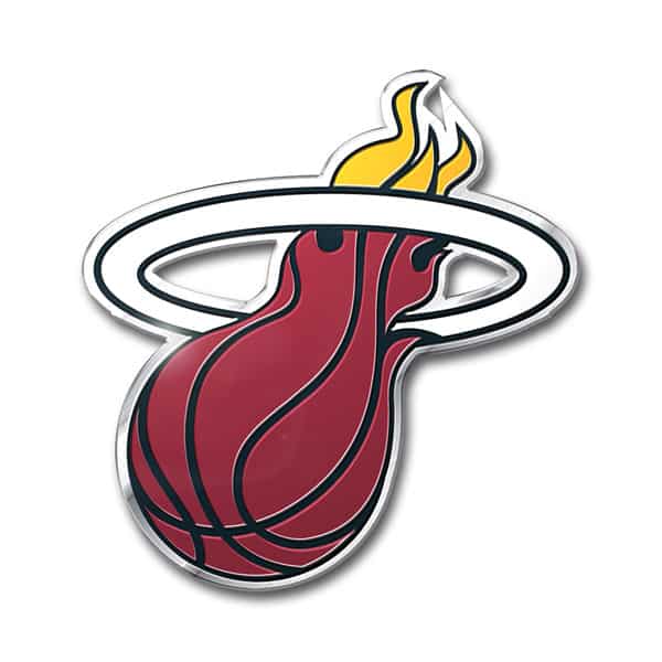 Miami Heat Color Auto Emblem - Die Cut