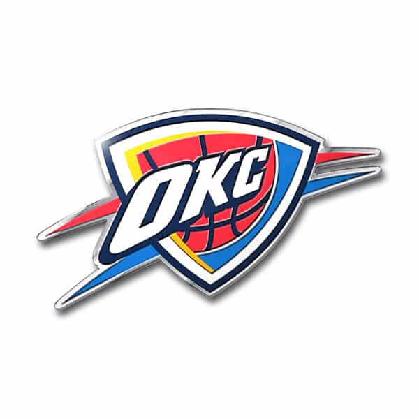 Oklahoma City Thunder Color Auto Emblem - Die Cut