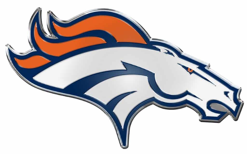 Denver Broncos Color Auto Emblem - Die Cut