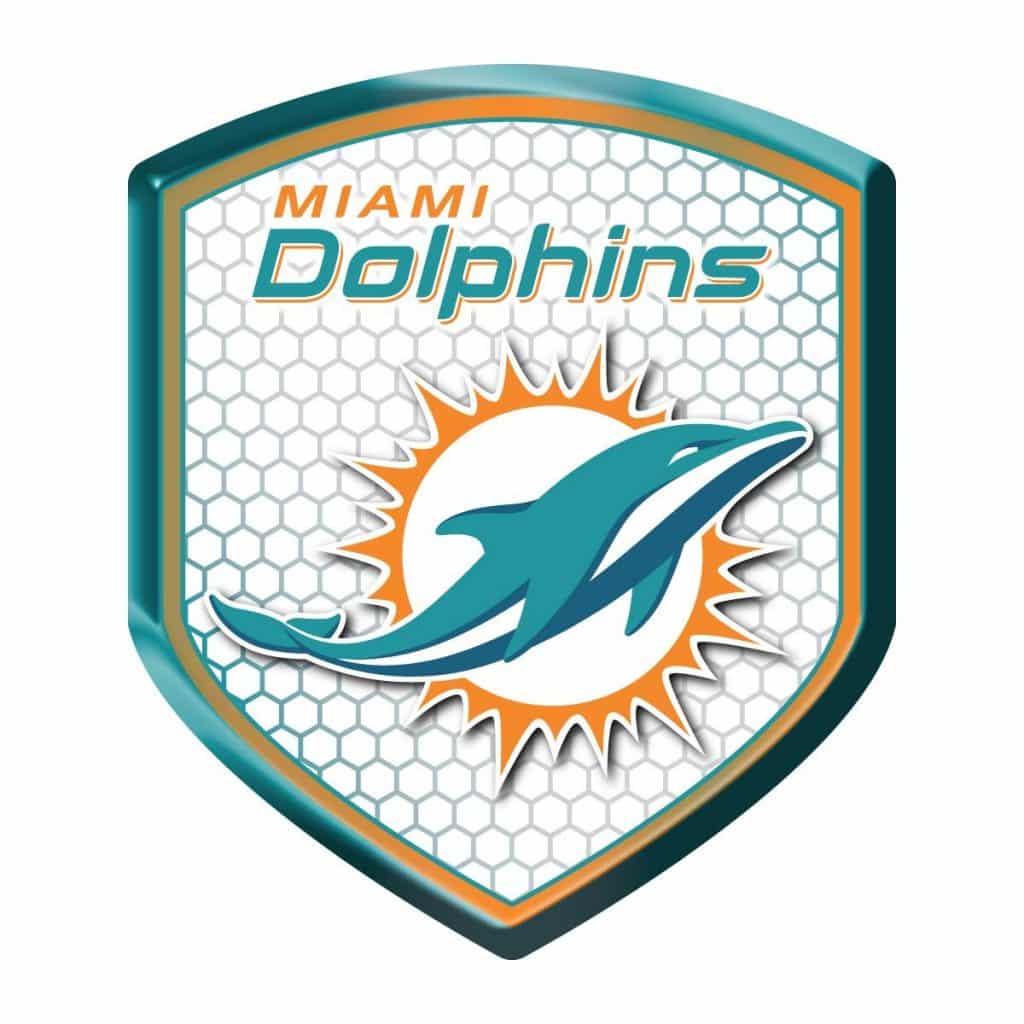 Miami Dolphins Shield Style Reflector - Detroit Game Gear