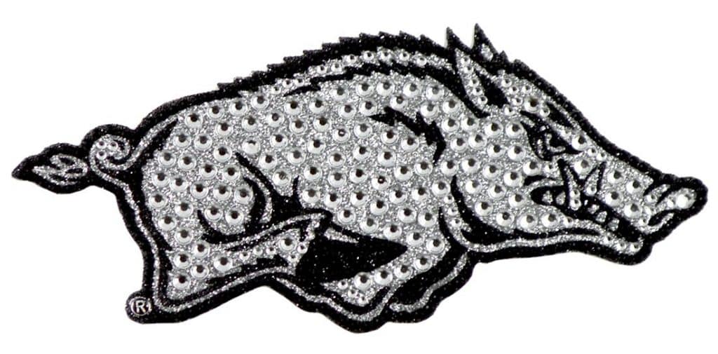 Arkansas Razorbacks Bling Auto Emblem