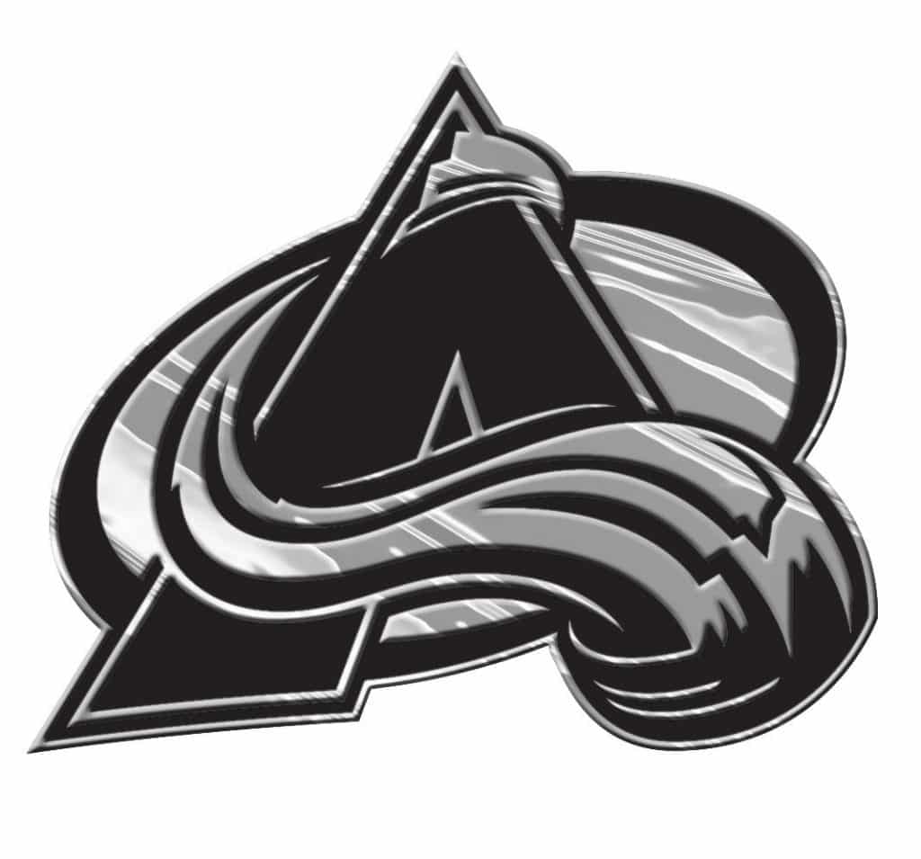Colorado Avalanche Silver Auto Emblem