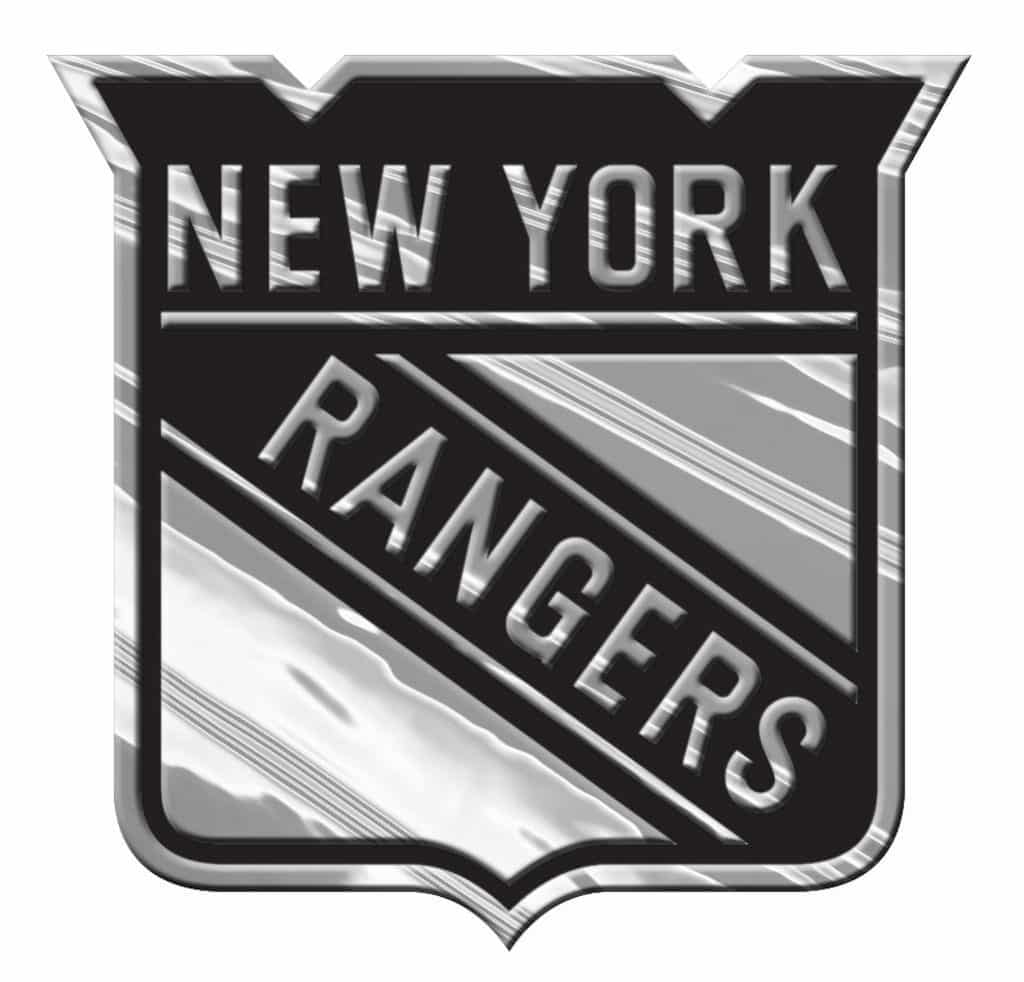 New York Rangers Silver Auto Emblem