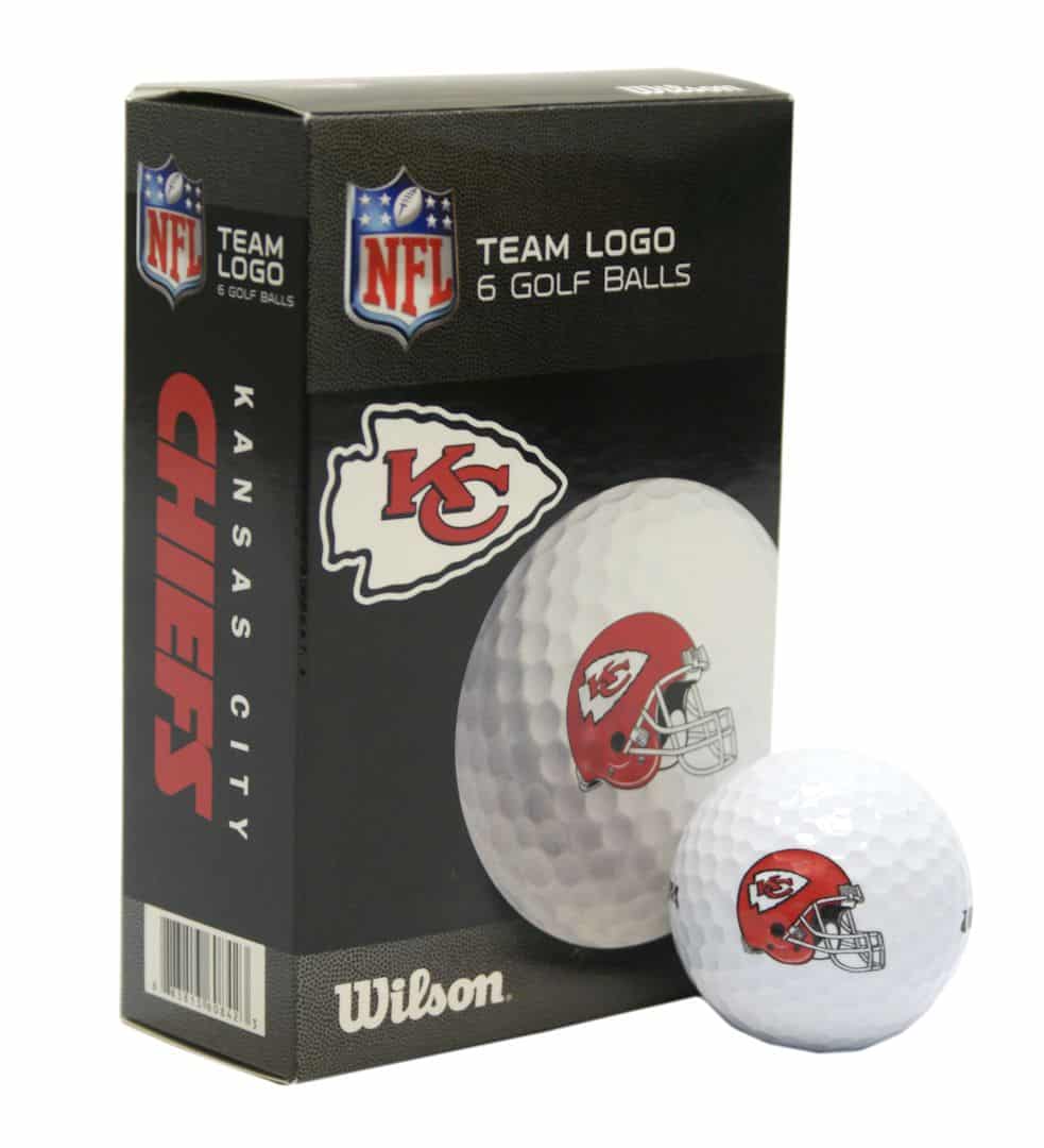 Kansas City Chiefs Wilson Ultra Golf Balls 6 Pack Detroit Game Gear