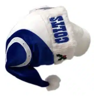 Indianapolis Colts Color Block Santa Hat