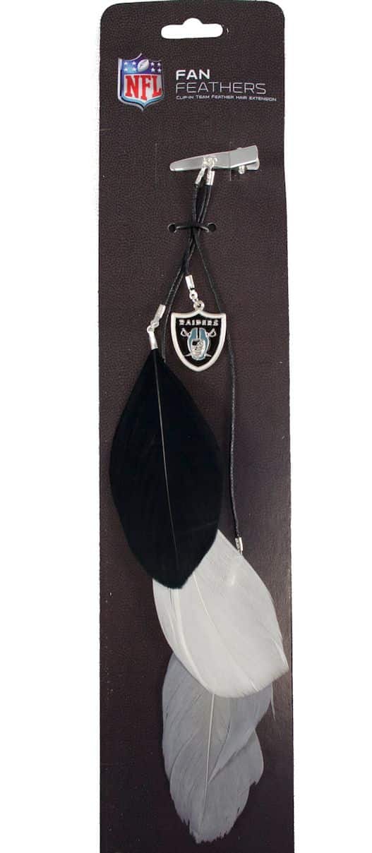 Oakland Raiders Team Color Feather Hair Clip