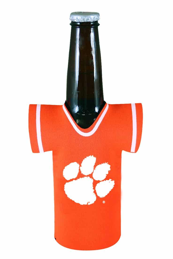 NCAA Clemson Tigers Beer Bottle Plush Squeak Toy For Dogs & Cats - Licensed Stadium Snack Toy With Team Logo - View #3