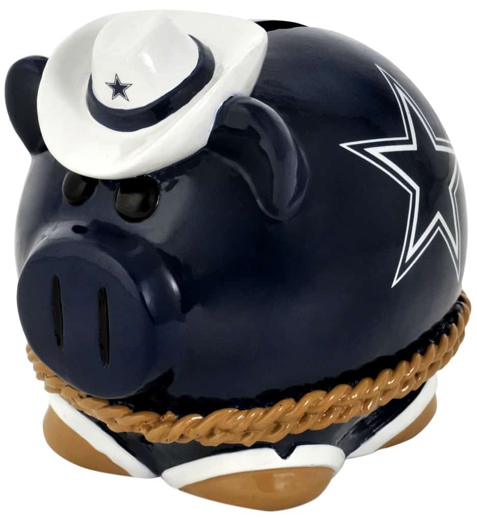 Dallas Cowboys Piggy Bank Thematic Small Detroit Game Gear