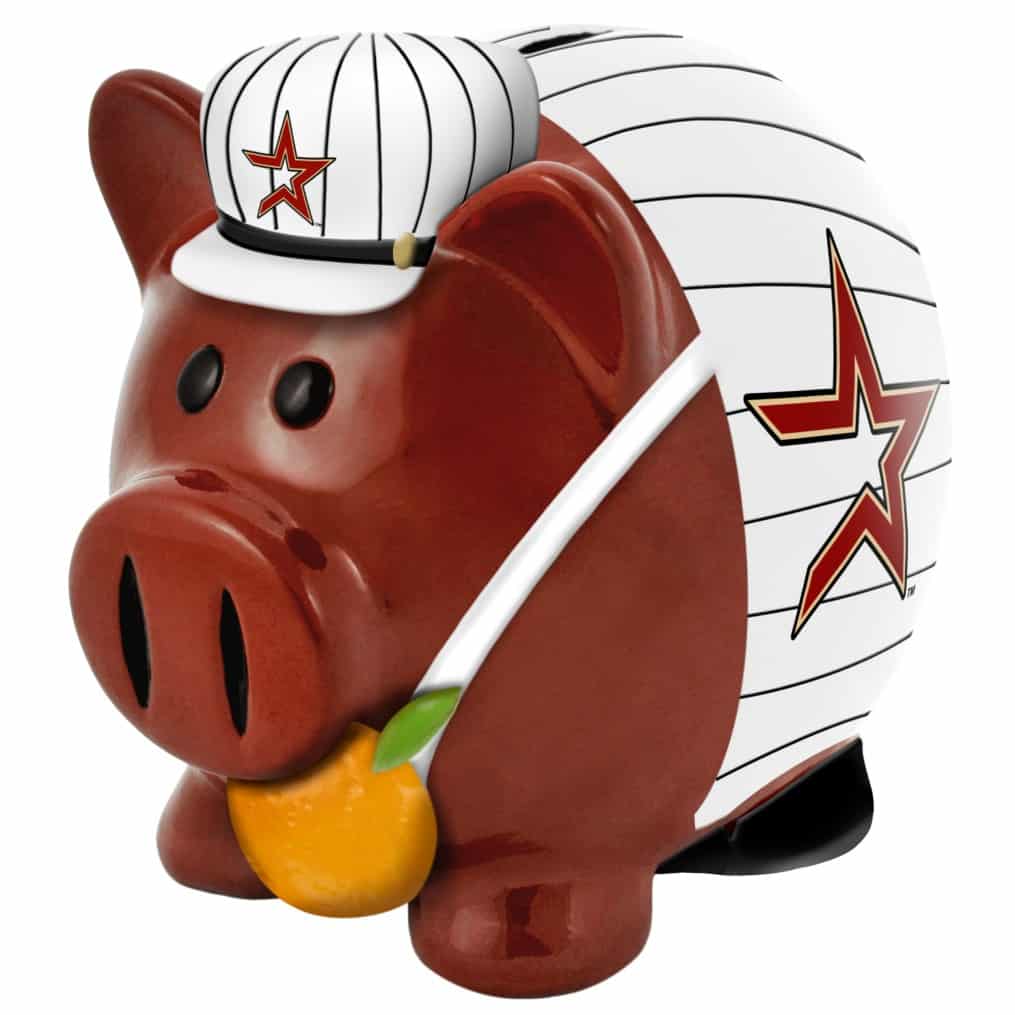 Houston Astros Piggy Bank - Thematic Small