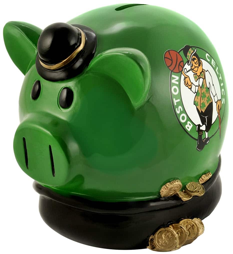 Boston Celtics Piggy Bank - Thematic Small