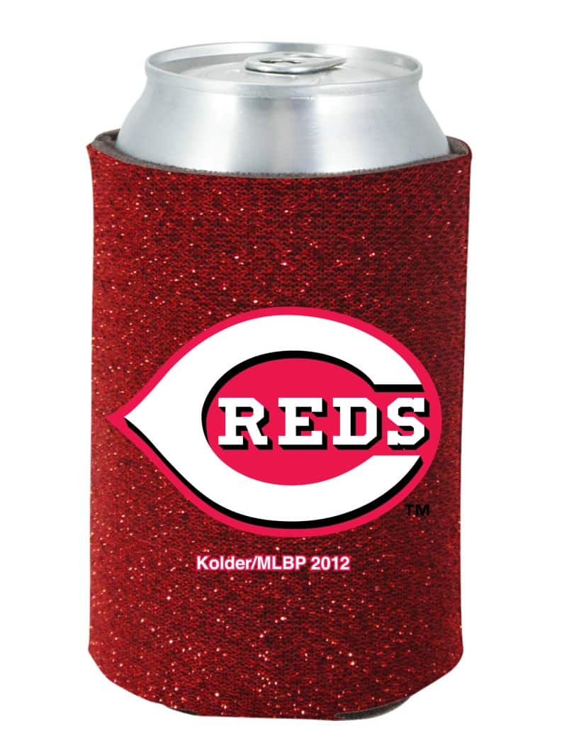 Cincinnati Reds Red Kolder Kaddy Can Holder - Glitter