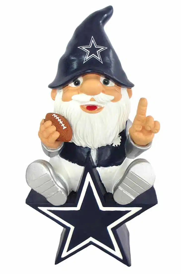 Dallas Cowboys Gnome On Team Logo