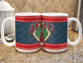 Los Angeles Angels of Anaheim Coffee Mug - Felt Style