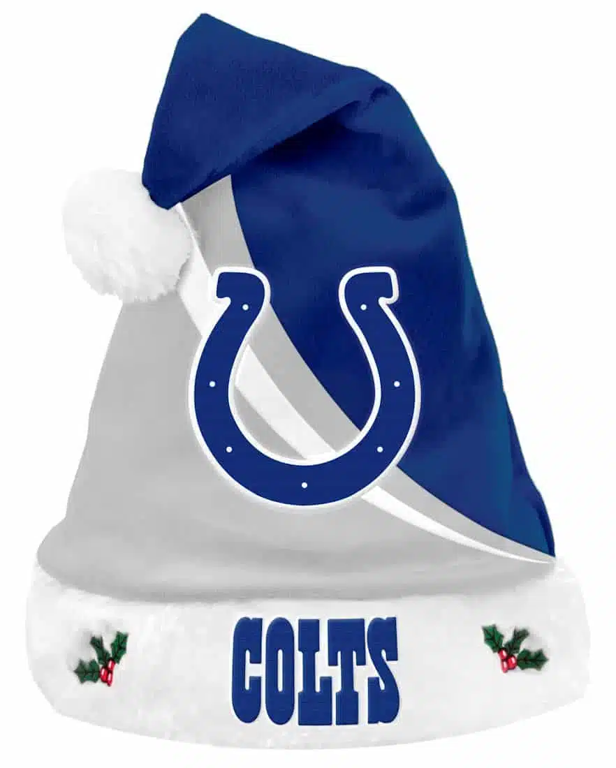 Indianapolis Colts Santa Hat - 2013 Swoop Logo