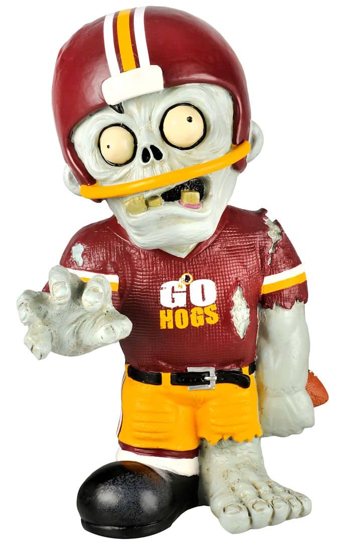 Arkansas Razorbacks Zombie Figurine - Thematic with Football