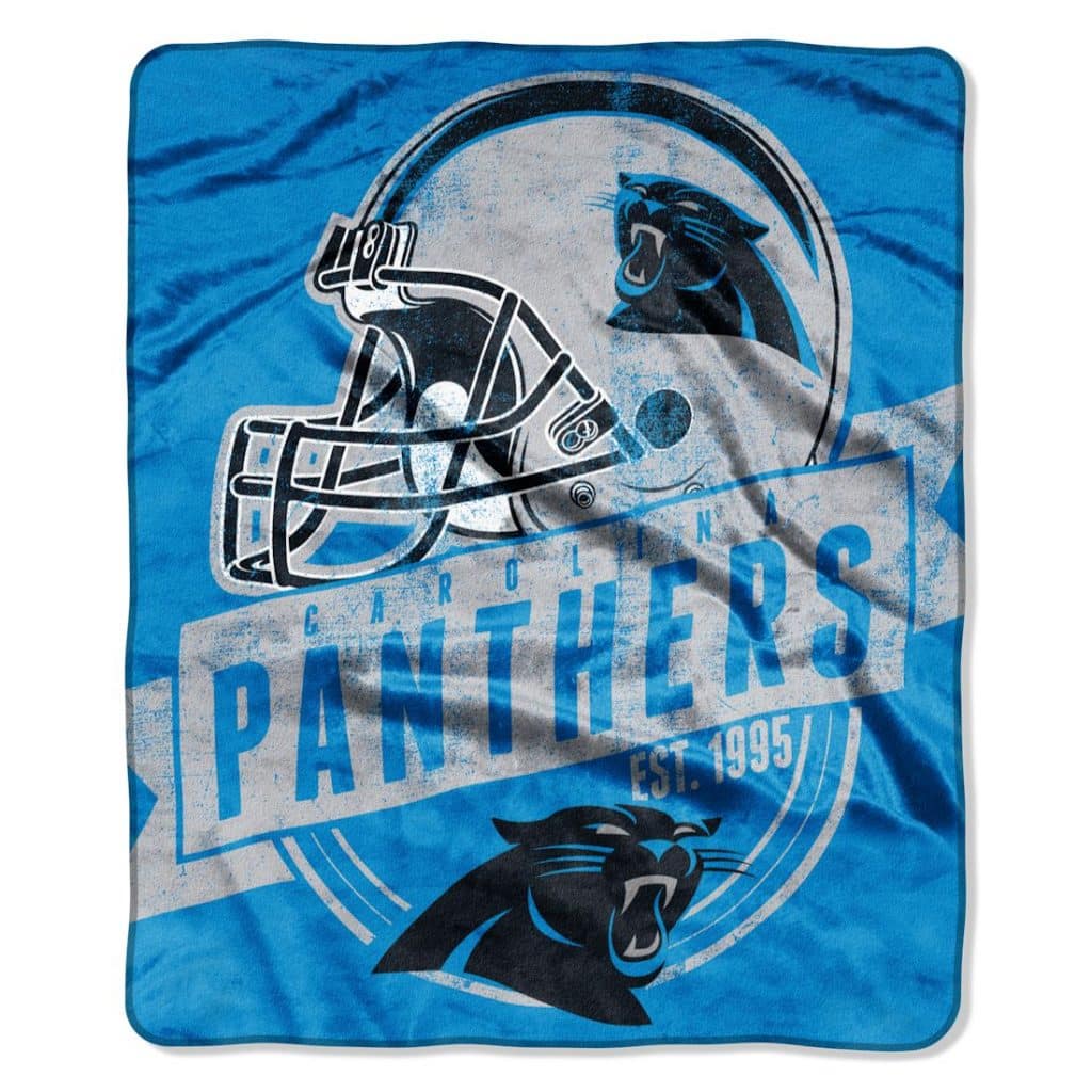 Carolina Panthers 50"x60" Royal Plush Raschel Throw Blanket - Grandstand Design