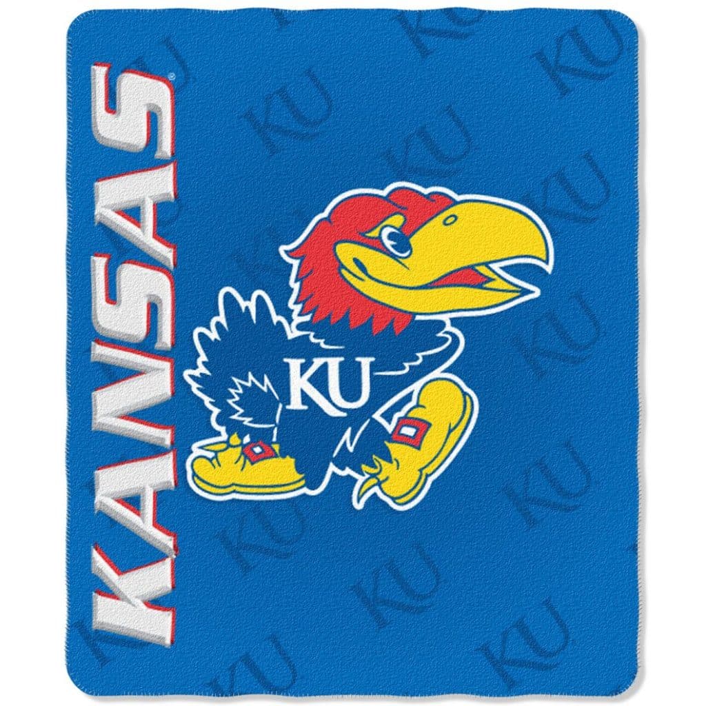 Kansas Jayhawks 50x60 Fleece Blanket - Mark Design