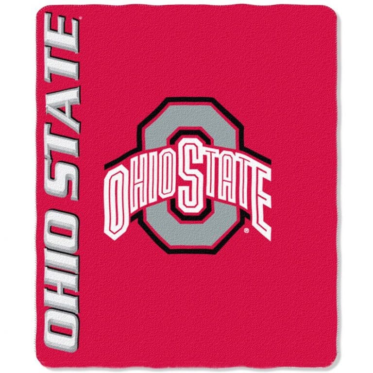 Ohio State Buckeyes 50x60 Fleece Blanket Mark Design Detroit Game Gear