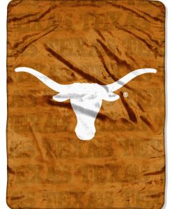 Texas Longhorns 46" x 60" Micro Raschel Throw Blanket - Grunge Style