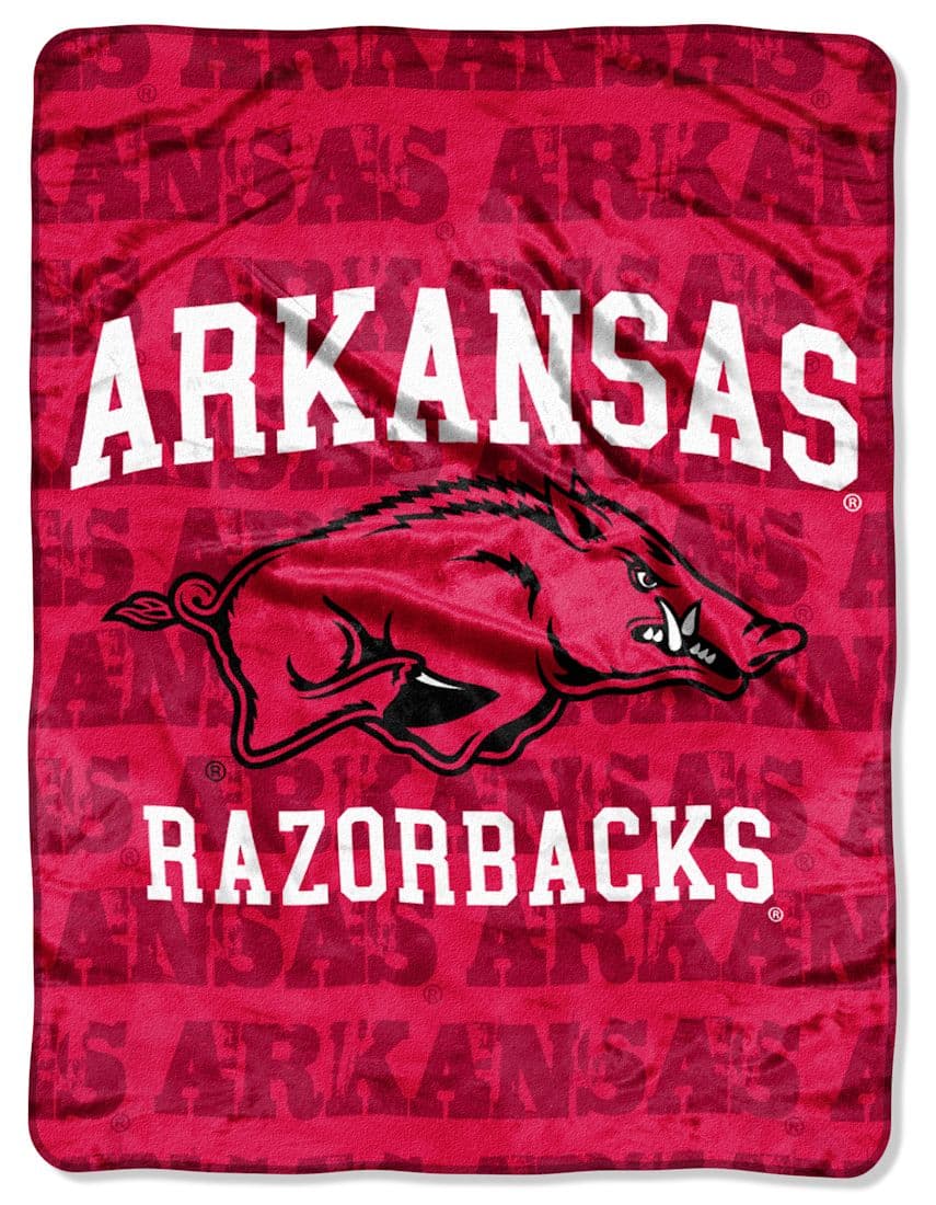 Arkansas Razorbacks 46" x 60" Micro Raschel Throw Blanket - Grunge Style