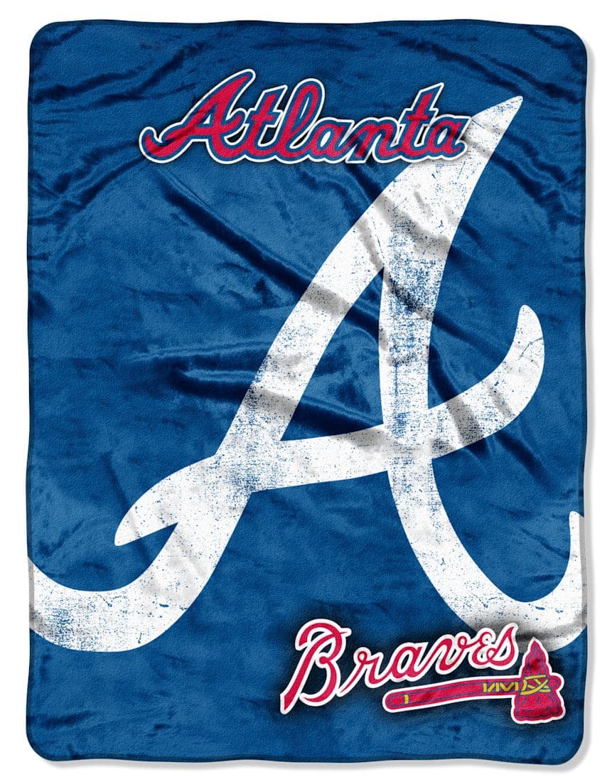 Atlanta Braves 46" x 60" Micro Raschel Throw Blanket Triple Play